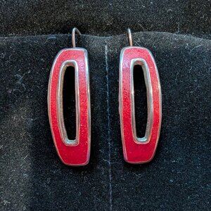 David Urso Vintage Sterling Silver Drop Earrings